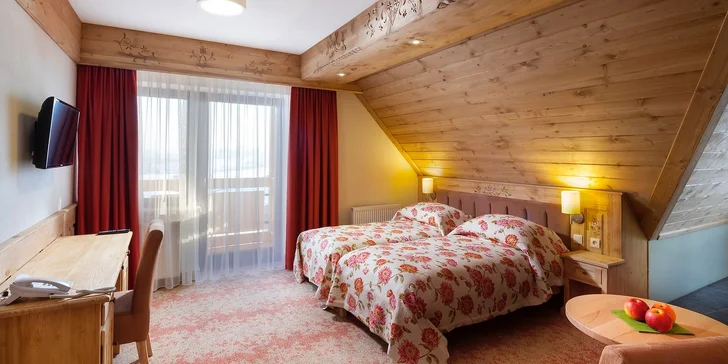Relax v rodinném hotelu v polských Tatrách: polopenze, termální bazény, wellness i zábava pro děti