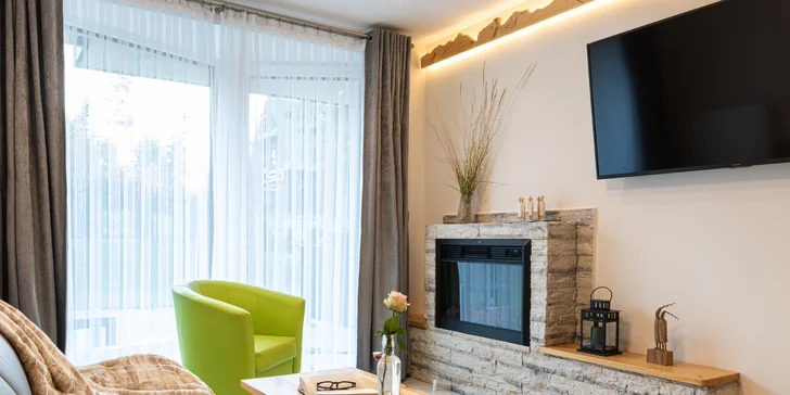 Relax v Zakopaném: bydlení s venkovní vířivkou, blízko turistických stezek, cena za celý apartmán