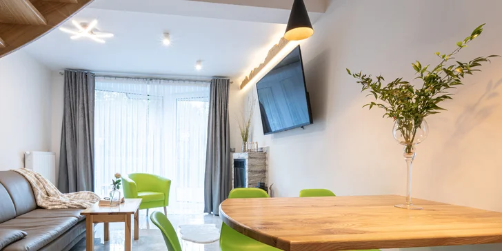 Relax v Zakopaném: bydlení s venkovní vířivkou, blízko turistických stezek, cena za celý apartmán