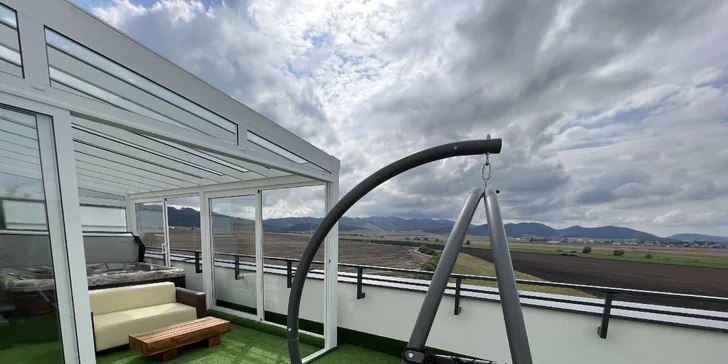Romantika v Tatrách: luxusní apartmán s privátním wellness přímo na terase
