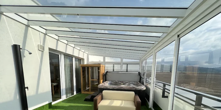 Romantika v Tatrách: luxusní apartmán s privátním wellness přímo na terase