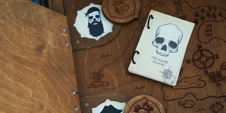 Úniková hra v podobě boxu na doma: Yo-ho-ho Pirátská truhla až pro 6 hráčů