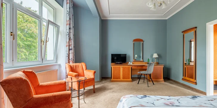 Za relaxem do Mariánských lázní: 4* hotel se snídaní nebo polopenzí, saunou, masáží i bazénem