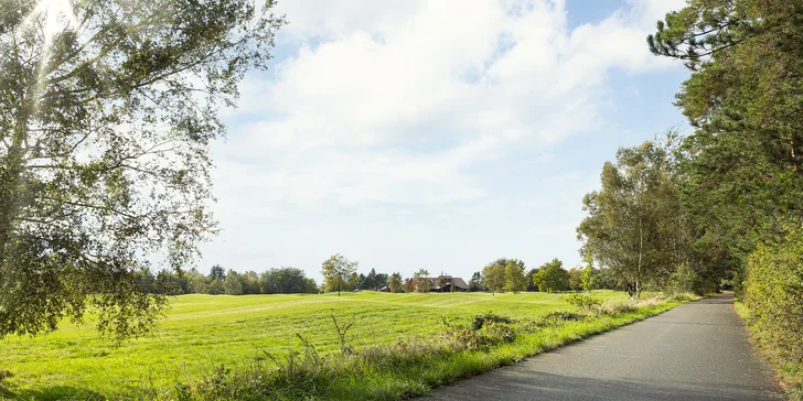 Romantika v golfovém resortu u Pardubic se snídaní a luxusním saunovým světem