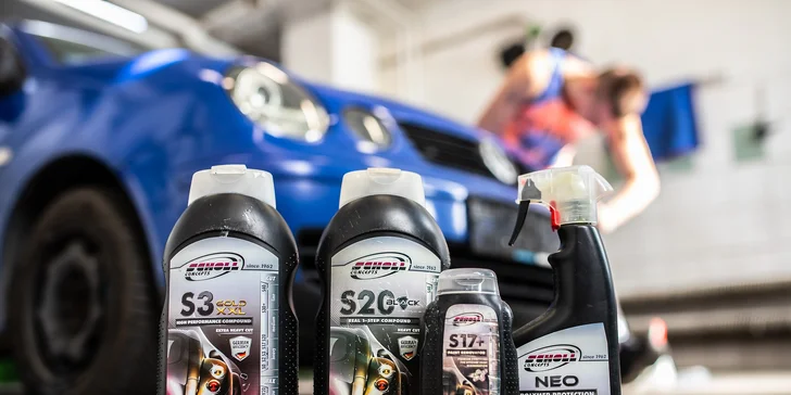 Galiot používa kvalitnú autokozmetiku značiek Scholl, Chemical Guys, Star Brite a Nerta.