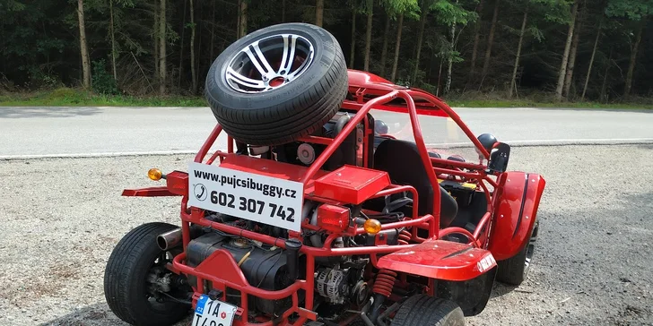 Půjčení buggy až na 6 hodin u Lipna + 1 spolujezdec zdarma