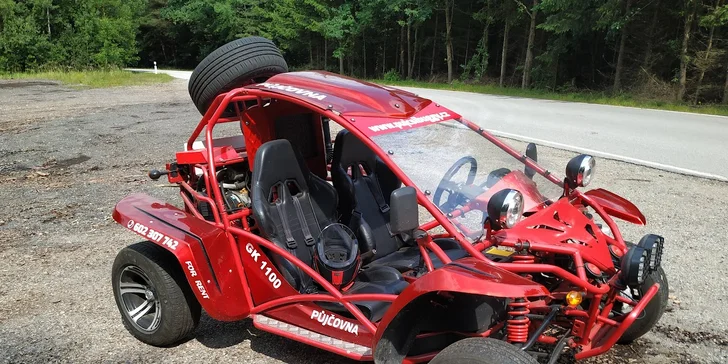 Půjčení buggy až na 6 hodin u Lipna + 1 spolujezdec zdarma