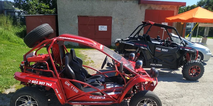 Půjčení buggy až na 6 hodin u Lipna + 1 spolujezdec zdarma