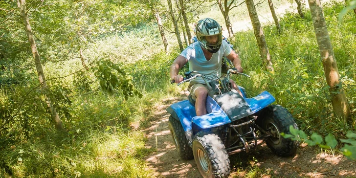 Zážitková off-road jízda na čtyřkolce v délce až 60 min.
