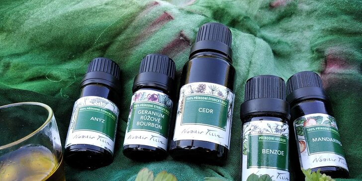 Kurz aromaterapie s výrobou parfému a inhalační tyčinky nebo soli pro 1 či 2 osoby