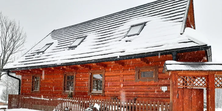 Dovolená v dřevnici se soukromým wellness pro 4 až 12 osob