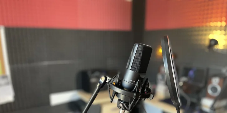 2 hodiny nahrávání ve studiu pro 1 osobu a následná postprodukce
