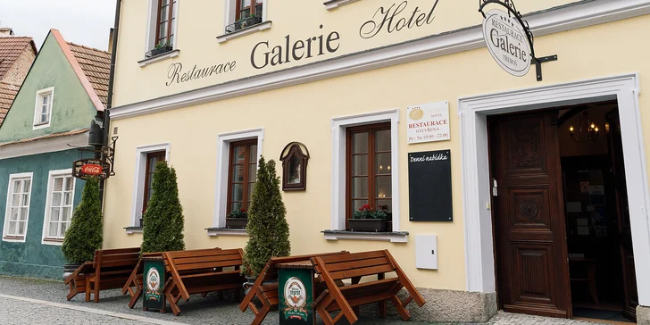 Až 1000 Kč na cokoliv v restauraci Galerie Třeboň: rybí speciality, české dobroty i nápoje