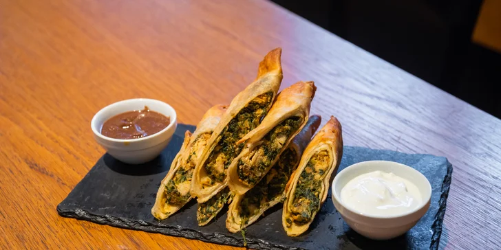 Mexické degustační menu o 4 chodech: nachos, polévka, tortilly, chilli, tacos i churros