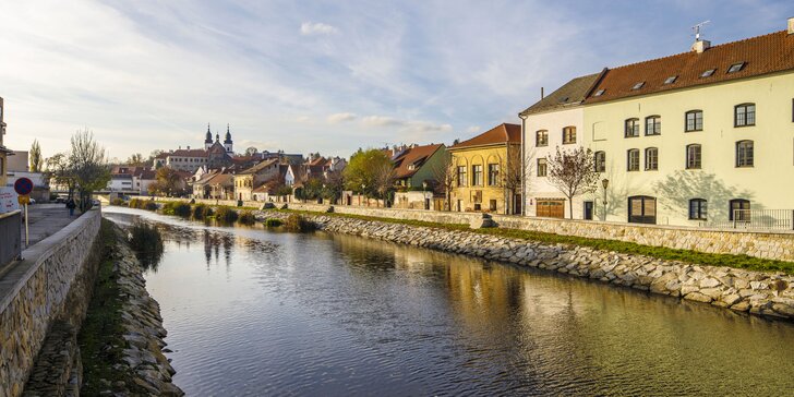 4* relax v Třebíči: snídaně i polopenze, wellness a vstupenky do památky UNESCO a aquaparku