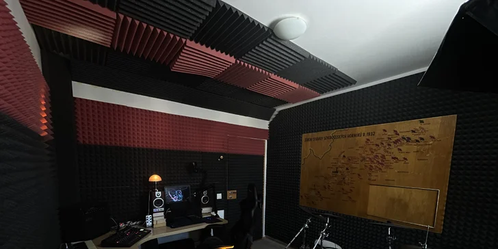 2 hodiny nahrávání ve studiu pro 1 osobu a následná postprodukce
