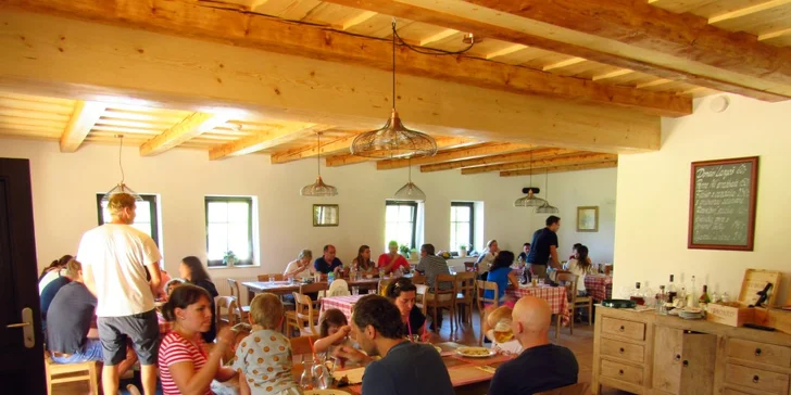 Tříchodové menu pro jednu či dvě osoby v krásném prostředí rodinného hotelu Pod Bílou Skálou na Vysočině