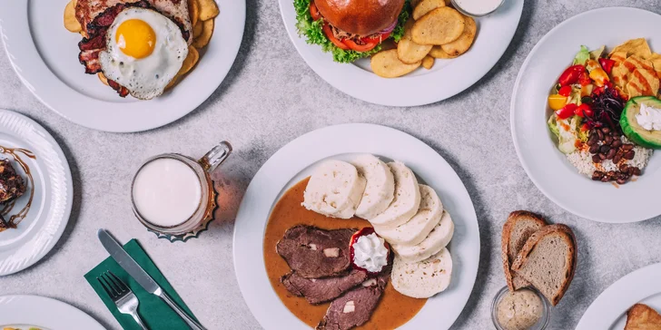 Vouchery na 500 i 1000 Kč do restaurace Na Květnici: steaky, svíčková i saláty a domácí limonáda