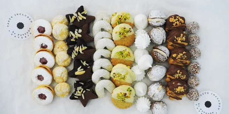 Vánoční cukroví: 1 kg rozdělený mezi 10 druhů, osobní vyzvednutí