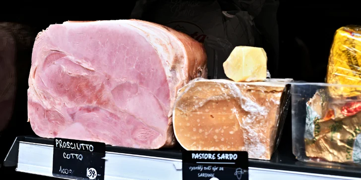 Italské dobroty z obchodu Pane & Salumi: vouchery v hodnotě 500-1500 Kč