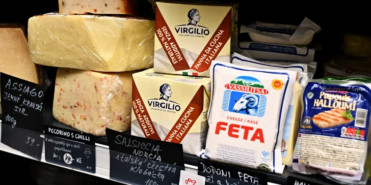 Italské dobroty z obchodu Pane & Salumi: vouchery v hodnotě 500-1500 Kč