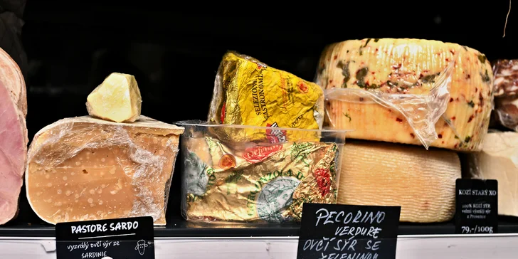 Italské dobroty z obchodu Pane & Salumi: vouchery v hodnotě 500-1500 Kč