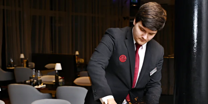 Jídlo připravené před vašimi zraky: 4chodové menu, vinné párování a nealko