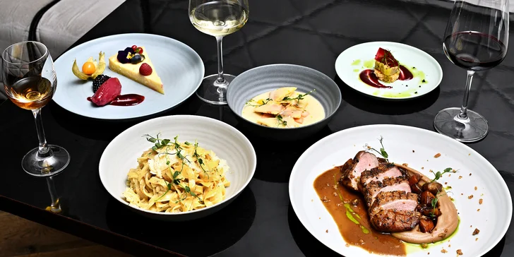 Jídlo připravené před vašimi zraky: 4chodové menu, vinné párování a nealko