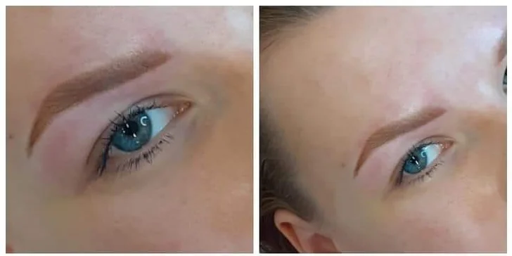 Permanentní make-up obočí pudrovou metodou Shading Brow a PMU rtů technikou aquarelle