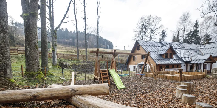 Pohodová dovolená v Orlických horách: ubytování až pro 5 osob, snídaně, polopenze i sauna