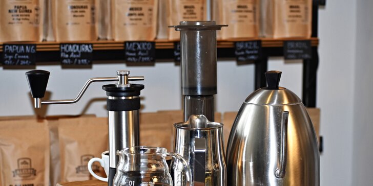 Degustační sety zrnkové kávy: 5 druhů pro přípravu espressa či filtru