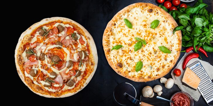 Americká pizza k odnosu s sebou dle výběru pro 1–2 osoby