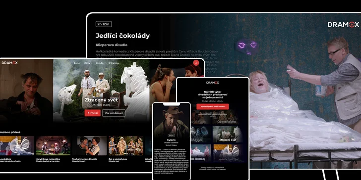 Do divadla odkudkoli: předplatné Dramox.cz na jeden měsíc i celý rok