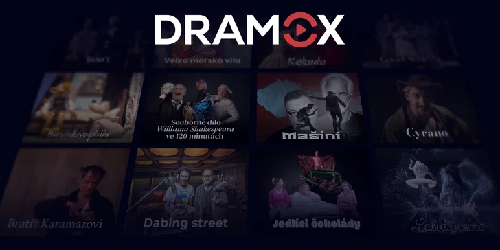 Do divadla odkudkoli: předplatné Dramox.cz na jeden měsíc i celý rok