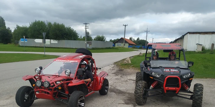 Půjčení buggy až na 6 hodin u Lipna + 1 spolujezdec zdarma