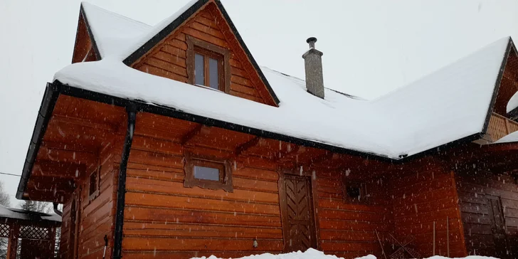 Dovolená v dřevnici se soukromým wellness pro 4 až 12 osob
