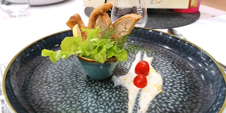 Staročeské 4chodové menu s candátem a kachním konfitem pro 2 osoby