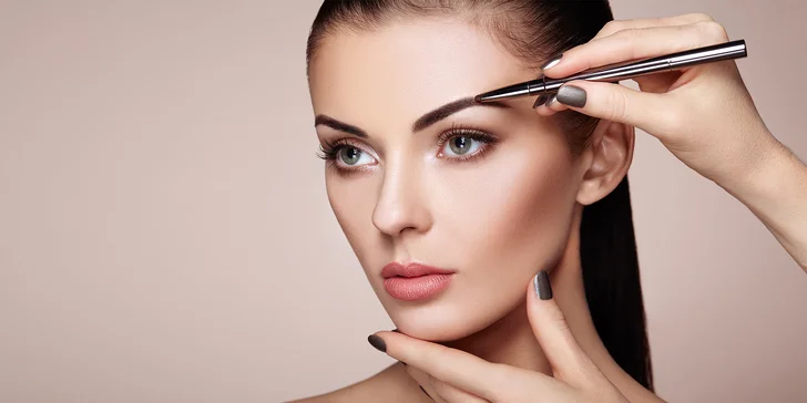 Permanentní make-up obočí pudrovou metodou Shading Brow a PMU rtů technikou aquarelle