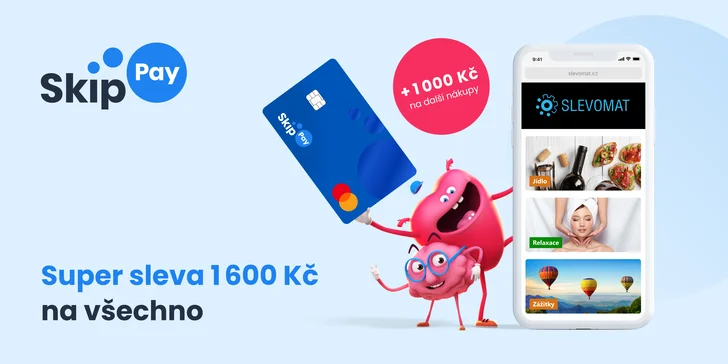 Založte si zdarma Skip kartu a získejte až 2600 Kč