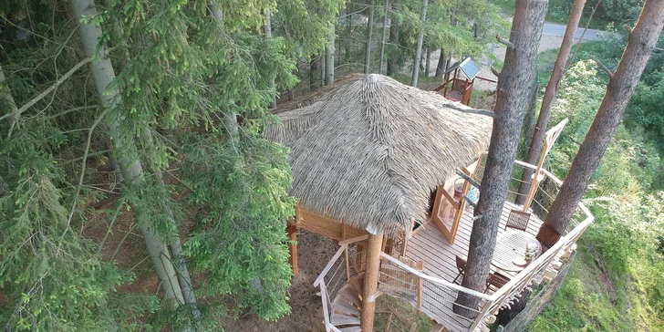 Bydlení v treehousu u lesa nebo rybníku na severu Čech