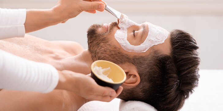 Kosmetická péče Thalac pro muže včetně masáže obličeje a ultrazvukové špachtle
