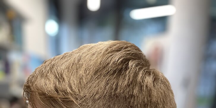 Barber pro pány i kluky: nový střih s foukanou a stylingem, pro pány také s úpravou vousů