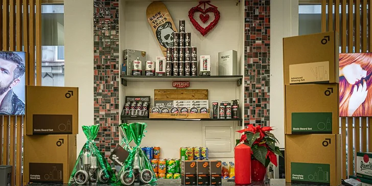 Barber & Salon 7: balíčky s holením, kosmetikou, střihem i dalšími procedurami pro pány