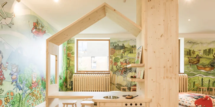 Tatranská Štrba: tiny house v areálu 4* hotelu, polopenze a wellness, děti do 11,9 let zdarma
