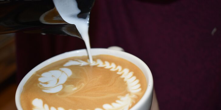 Kurz domácí přípravy kávy či latte art pro 1 nebo 2 osoby v Café Alegre