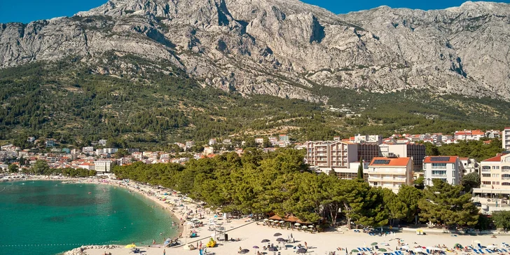 Baška Voda: 4* hotel se snídaní a wellness jen 170 m od pláže