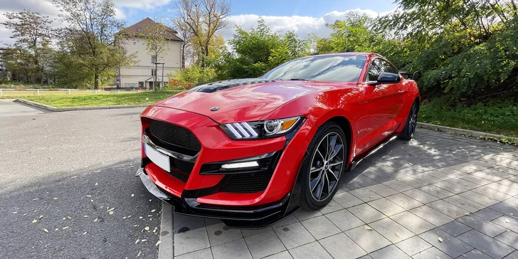 Pronájem Fordu Mustang GT v Shelby paketu na 40 min. nebo až 24 hodin ve všední dny