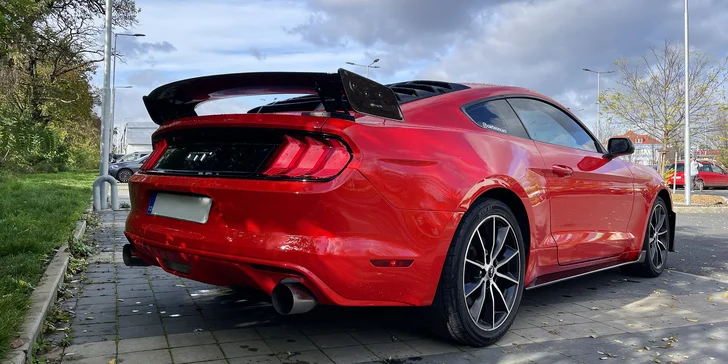 Pronájem Fordu Mustang GT v Shelby paketu na 40 min. nebo až 24 hodin ve všední dny