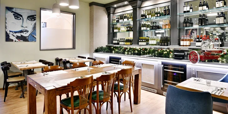 Itálie v centru Prahy: tříchodové či pětichodové menu i s vinným párováním