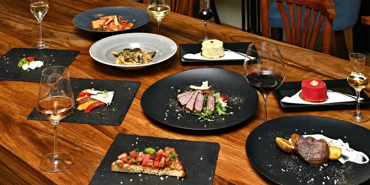 Itálie v centru Prahy: tříchodové či pětichodové menu i s vinným párováním